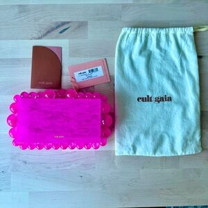 NWT Cult Gaia Eos Clutch in Anenome